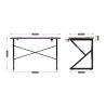 Biurko gamingowe Hero 1.7 RGB Black 120 cm