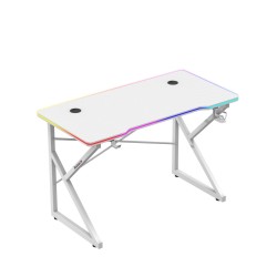 Biurko gamingowe Hero 1.7 RGB White 120 cm