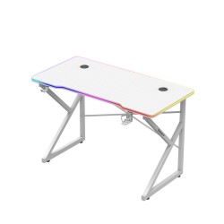 Biurko gamingowe Hero 1.7 RGB White 120 cm