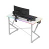 Biurko gamingowe Hero 1.7 RGB White 120 cm