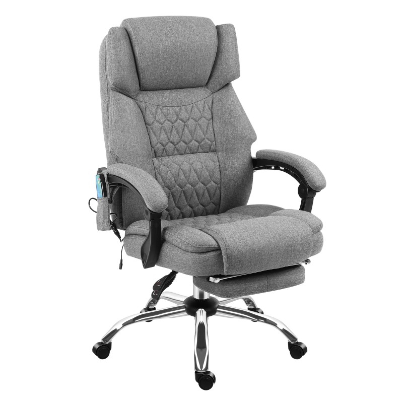 Fotel biurowy z masażem Mark Adler Boss 6.0 Grey