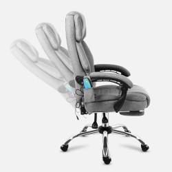 Fotel biurowy z masażem Mark Adler Boss 6.0 Grey