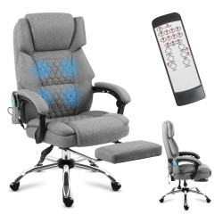 Fotel biurowy z masażem Mark Adler Boss 6.0 Grey