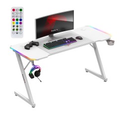 Biurko gamingowe Huzaro Hero 3.3 RGB White 140 cm