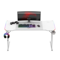 Biurko gamingowe Huzaro Hero 3.3 RGB White 140 cm
