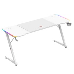 Biurko gamingowe Huzaro Hero 4.8 RGB White 160 cm
