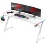 Biurko gamingowe Huzaro Hero 4.8 RGB White 160 cm