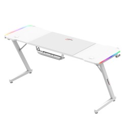 Biurko gamingowe Huzaro Hero 4.8 RGB White 160 cm