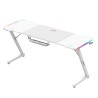 Biurko gamingowe Huzaro Hero 4.8 RGB White 160 cm