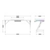 Biurko gamingowe Huzaro Hero 4.8 RGB White 160 cm