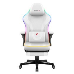 Fotel gamingowy Huzaro Force 4.6 RGB Smart White Mesh