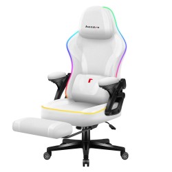 Fotel gamingowy Huzaro Force 4.6 RGB Smart White Mesh