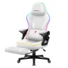 Fotel gamingowy Huzaro Force 4.6 RGB Smart White Mesh