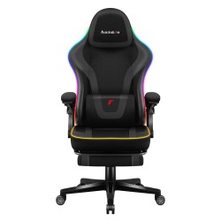 Fotel gamingowy Huzaro Force 4.6 RGB Smart Black Mesh