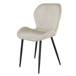 Krzesło welurowe Mark Adler Prince 2.0 beżowe