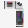 Biurko narożne gamingowe HUZARO HERO 6.0 White RGB Smart 147 cm