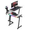 Biurko narożne gamingowe HUZARO HERO 6.0 White RGB Smart 147 cm
