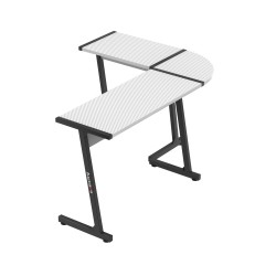 Biurko narożne gamingowe HUZARO HERO 6.0 White RGB Smart 147 cm