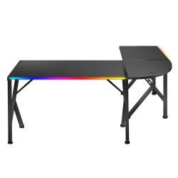 Biurko narożne gamingowe Huzaro Hero 6.3 RGB Black 154 cm