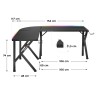 Biurko narożne gamingowe Huzaro Hero 6.3 RGB Black 154 cm