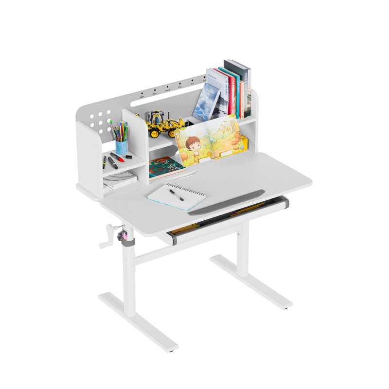 Ergonomiczne biurko dla dziecka Mark Adler Study 5.0 Grey 80 cm