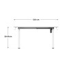 Biurko elektryczne Mark Adler Study 7.0 White 120 cm