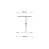 Ergonomiczne biurko dla dziecka Mark Adler Study 4.0 White 100 cm