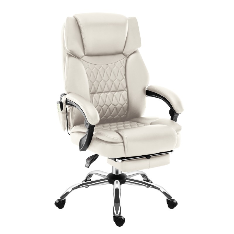 Fotel biurowy z masażem Mark Adler Boss 6.0 Beige