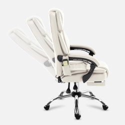 Fotel biurowy z masażem Mark Adler Boss 6.0 Beige