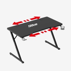 Biurko Gamingowe Huzaro Hero 2.5 Black 120 cm
