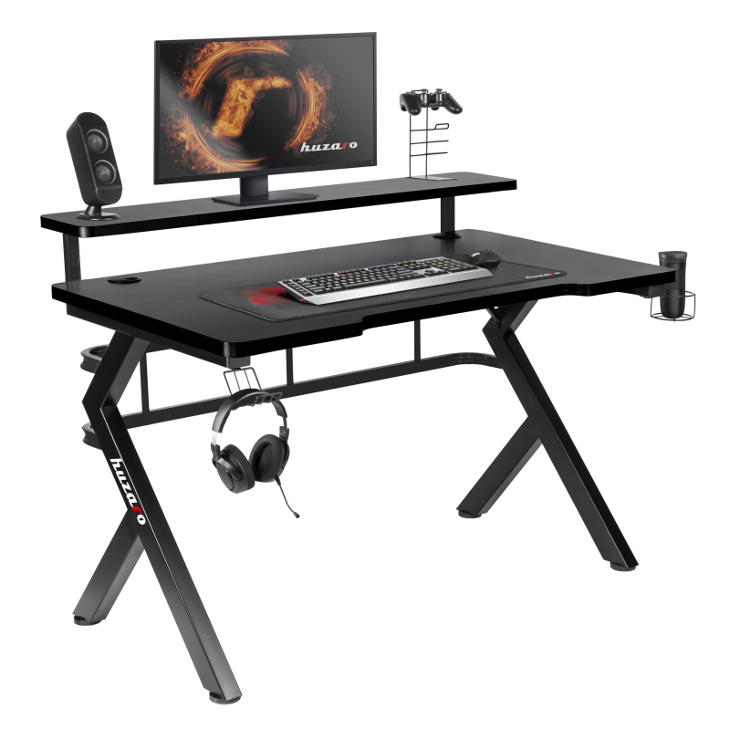 Biurko Gamingowe Huzaro Hero 5.0 Black 120 cm