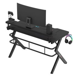 Biurko Gamingowe Huzaro Hero 5.0 Black 120 cm