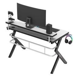 Biurko Gamingowe Huzaro Hero 5.0 White 120 cm