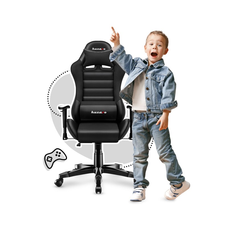 Fotel Gamingowy dla dziecka Huzaro RANGER 6.0 Black Fotel Gamingowy dla dziecka Huzaro RANGER 6.0 Black