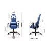 Fotel Gamingowy dla dziecka HUZARO RANGER 6.0 Blue