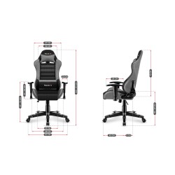 Fotel Gamingowy dla dziecka HUZARO RANGER 6.0 Grey Mesh