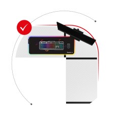 Biurko Gamingowe Huzaro Hero 6.3 White 154 cm