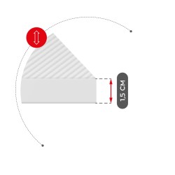 Biurko Gamingowe Huzaro Hero 6.3 White 154 cm