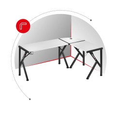 Biurko Gamingowe Huzaro Hero 6.3 White 154 cm