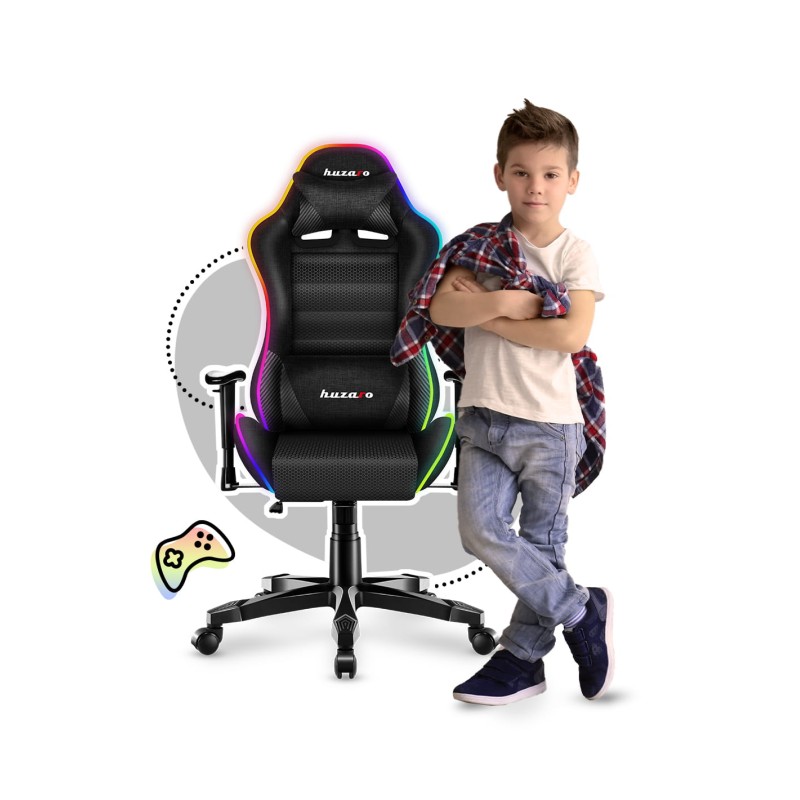 Fotel Gamingowy dla dziecka HUZARO RANGER 6.0 RGB Mesh