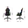 Fotel Gamingowy dla dziecka HUZARO RANGER 6.0 RGB Mesh