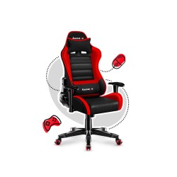 Fotel Gamingowy dla dziecka HUZARO RANGER 6.0 Red Mesh