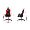 Fotel Gamingowy dla dziecka HUZARO RANGER 6.0 Red Mesh
