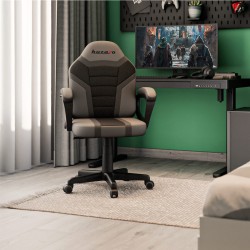 Fotel Gamingowy dla dziecka HUZARO RANGER 1.0 Grey Mesh