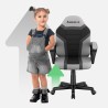 Fotel Gamingowy dla dziecka HUZARO RANGER 1.0 Grey Mesh