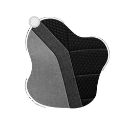 Fotel Gamingowy dla dziecka HUZARO RANGER 1.0 Grey Mesh