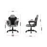 Fotel Gamingowy dla dziecka HUZARO RANGER 1.0 Grey Mesh