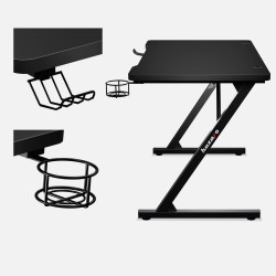 Biurko Gamingowe Huzaro Hero 1.8 Black 100 cm