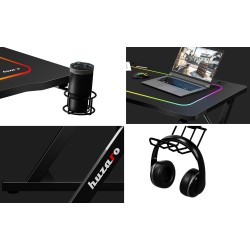 Biurko Gamingowe Huzaro Hero 1.8 Black 100 cm