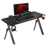 Biurko Gamingowe Huzaro Hero 2.8 Black 140 cm
